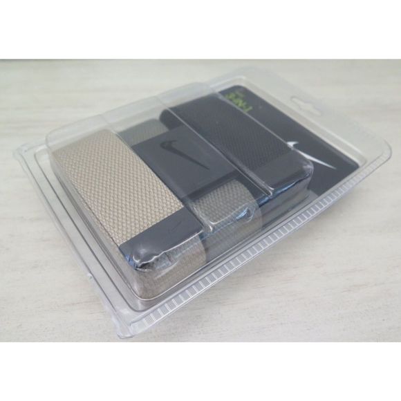 Nike DS5006904MB Men Sz O/S Up To 42" Blck/Olive/Khaki Web Pack Dust Belt 3 Pack - Picture 4 of 7